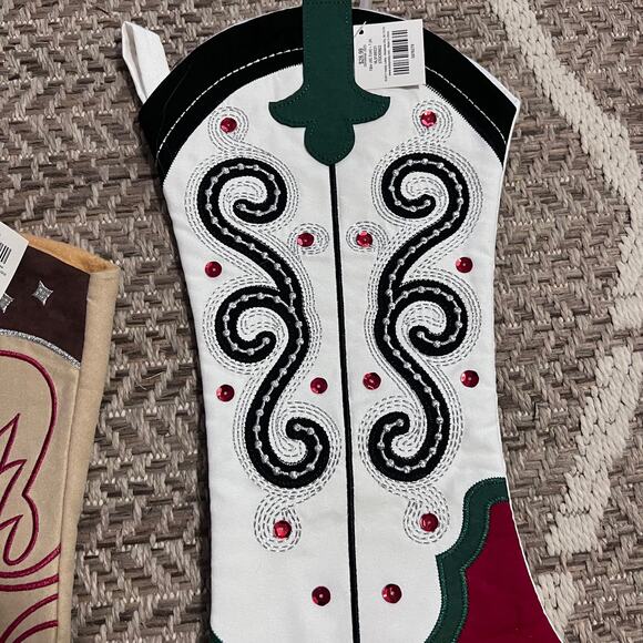 Bundle of 3 Western Boot Stockings 18in - Picture 2 of 6